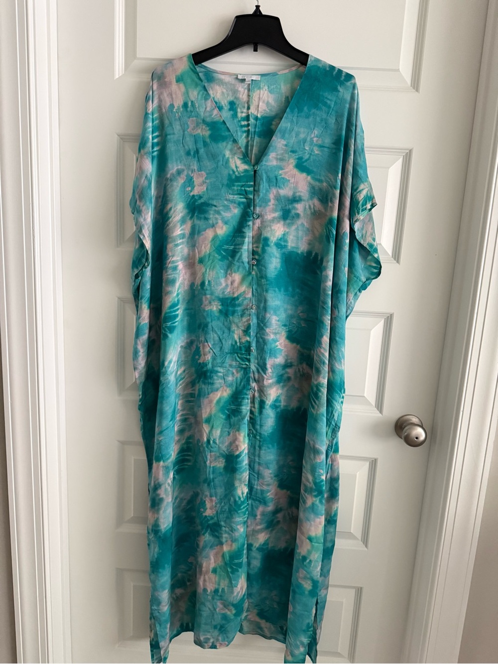 NWOT Johnny Was Calme Tie-Dye Kaftan Dress L/XL